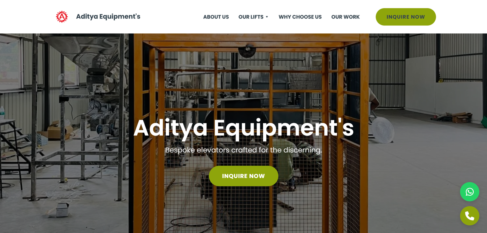 Aditya Equipment (Company/Brand Website)